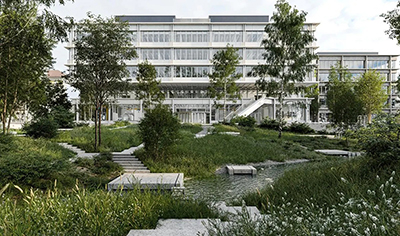 Visualisierung der Eulach beim ZHAW Areal Technikum