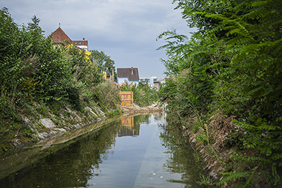 Baustelle der Eulach beim ZHAW Areal Technikum