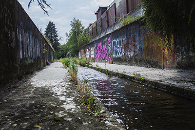 Bild der Eulach beim Gelatine-Areal