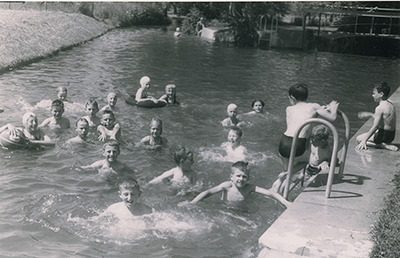 Bild der alten Badi Hegi an der Eulach